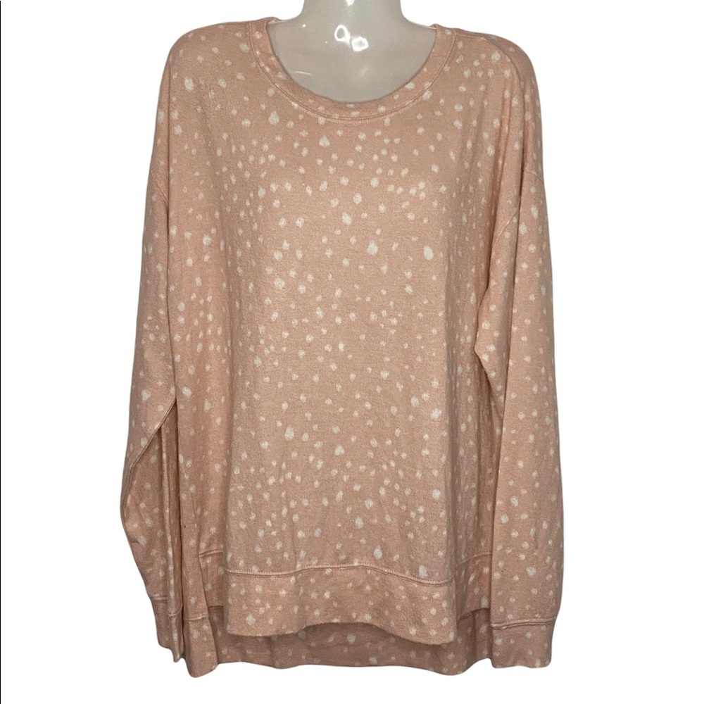 Like new! BP Polkadot Crew Neck Pullover Sweater. Pink. Size S SKU: 192